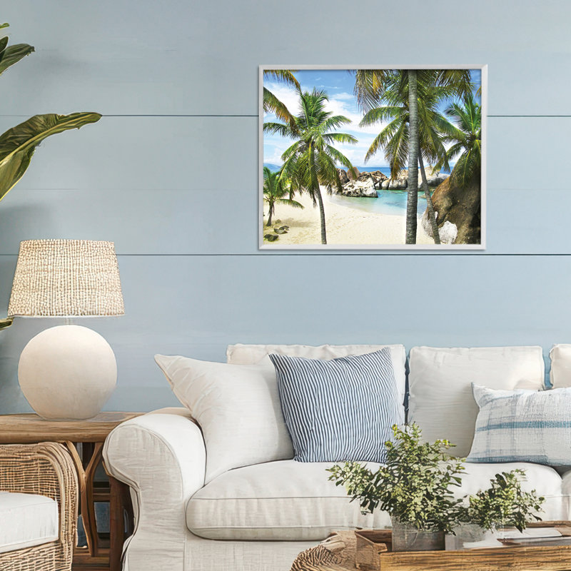 Giclée encadrée Spring Bay Hidden Cove, design par Seven Trees Design, H 16 po x l 20 po