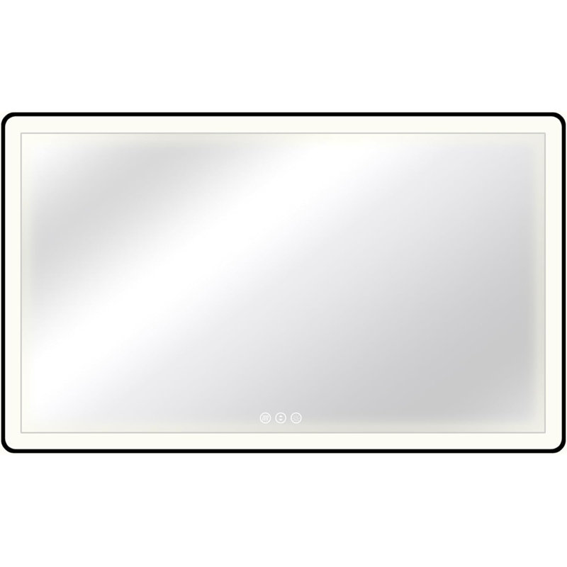 Miroir mural en métal, 36 po x 60 po