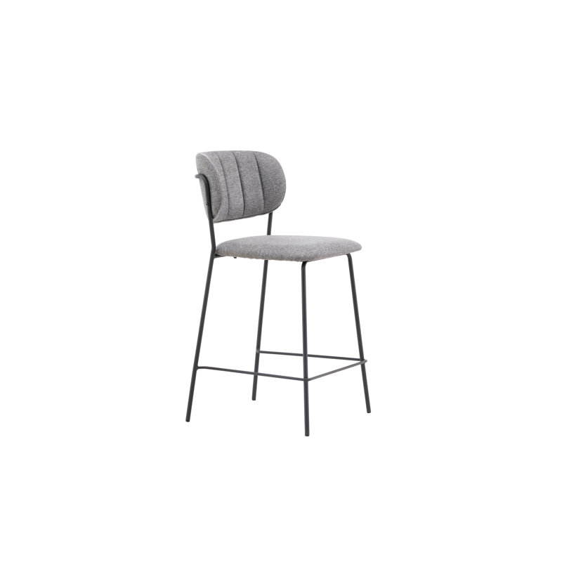 Bromsey Upholstered Bar Stool with Steel Frame