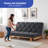 6" Thick Full Size Futon Mattress Replacement(Frame Not Included), Gel Memory Foam, Removable Pillow Top Cover, Dark Gray, Compression Packaging(71X52X6")-115981307