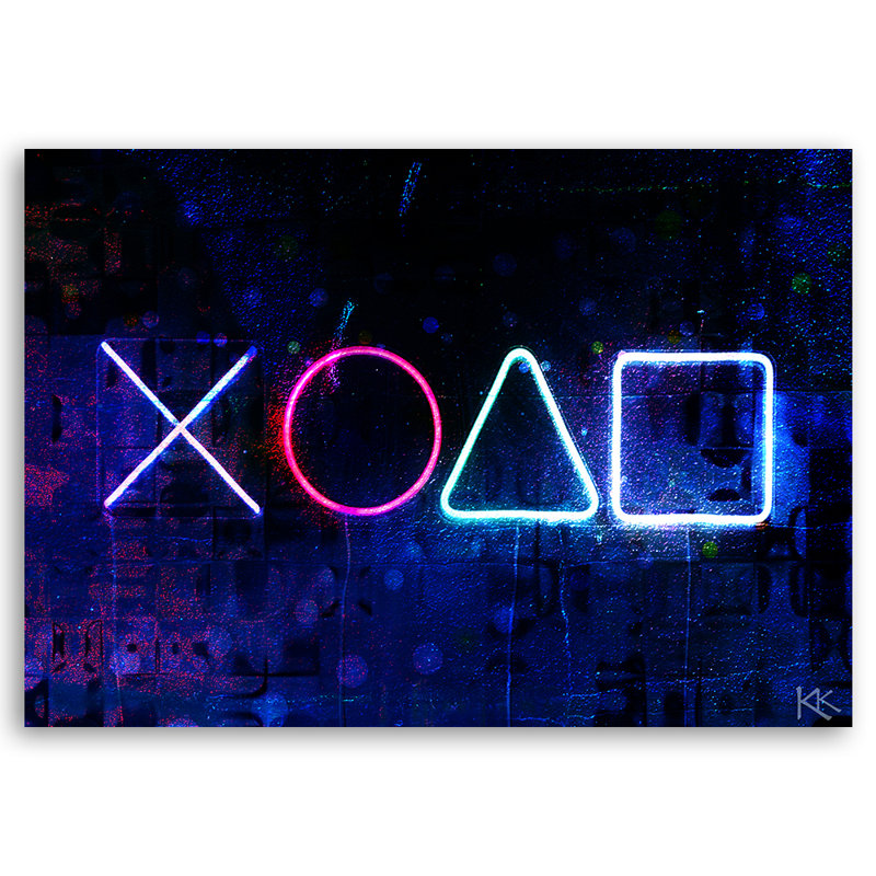 Gamer Controller - Wrapped Canvas Print, 80cm H x 120cm W