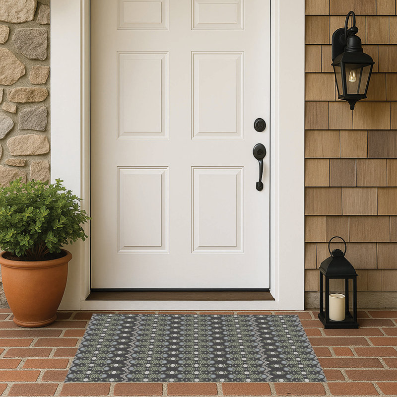 Paillasson Kalina, Gris anthracite, l 17 po x L 24 po
