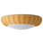 Rattan LED Flush Mount Ceiling Light with 5CCT Dimmable Diffuser