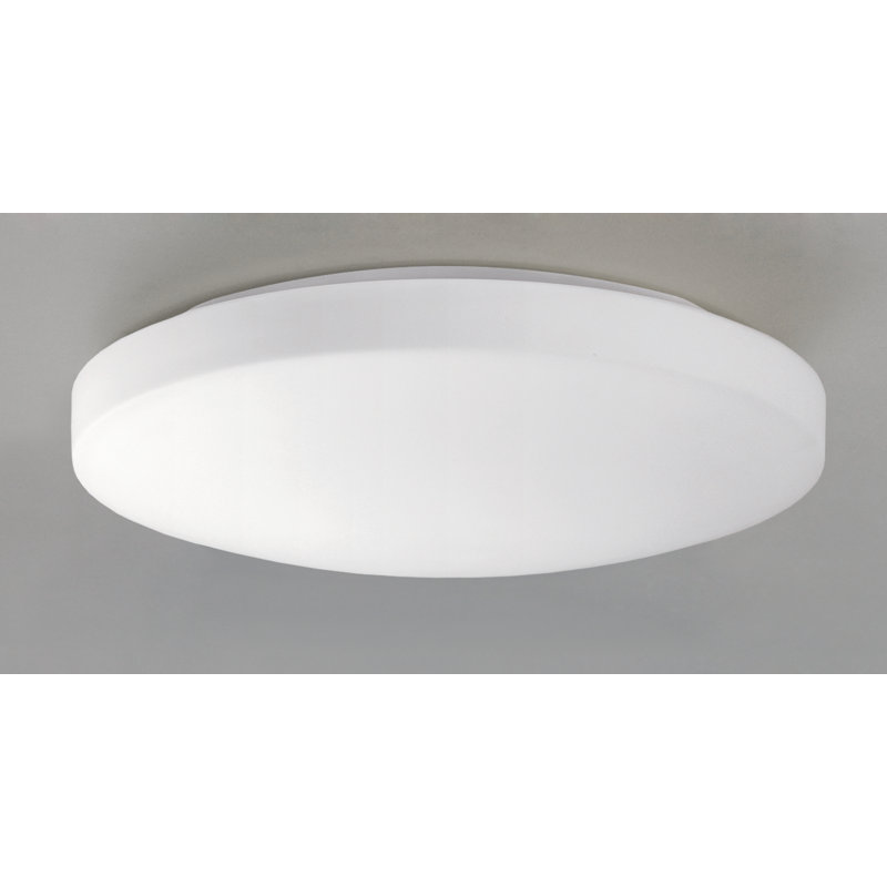 Moon Glass LED Flush Mount, 28cm Ø