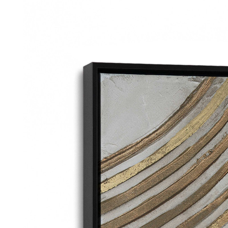 Reproduction d'art sur toile, "Refined Catena II" par Michael Willett, H 12 po x l 8 po, Noir