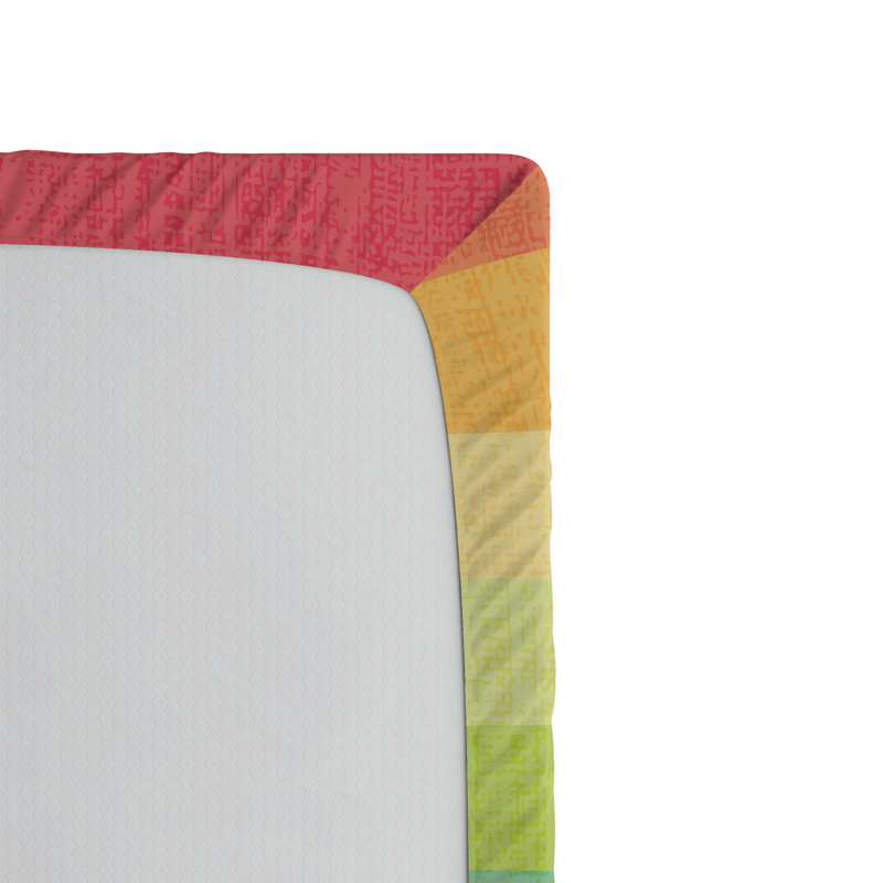 Ensemble de 2 draps-housses Ambesonne, Drap-housse de taille simple, Multicolore / ombre 2