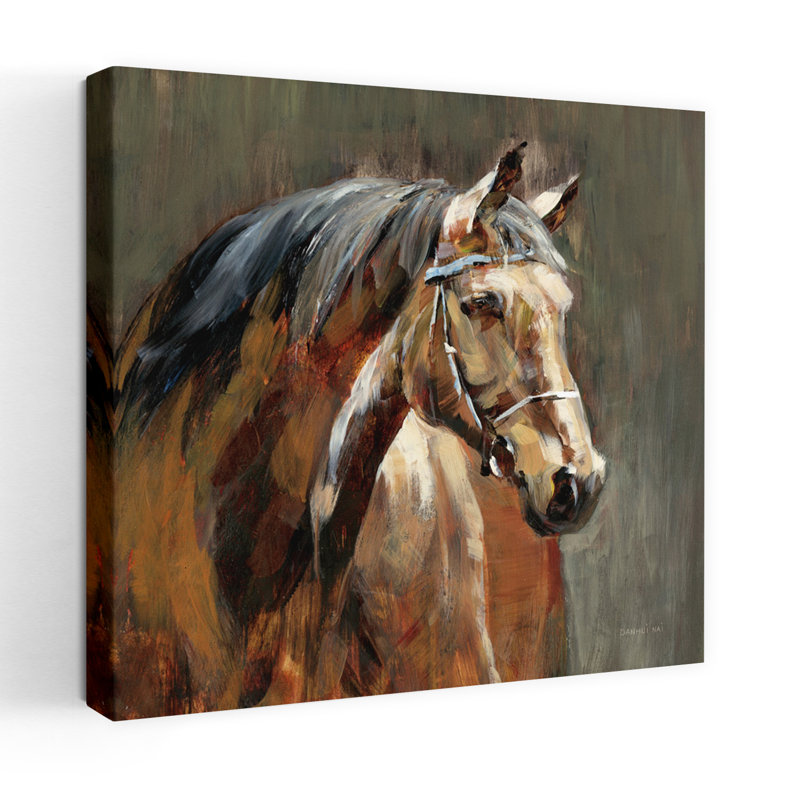 Stable at Dusk, art contemporain, H 18 po x l 18 po