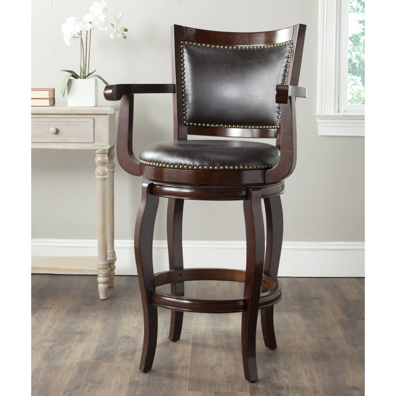 Tabouret de bar pivotant 29 po Aare, Brun, Brun Sierra
