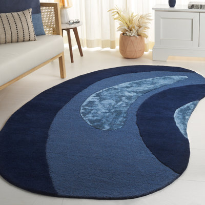 Novelty 150 Hand Tufted 80% Wool; 20% Viscose Abstract Rug