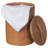 Hand Woven Wicker Laundry Hamper-8272178