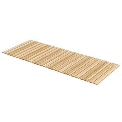 Allée de jardin en bois 47 po, allée extérieure, finition bois naturel