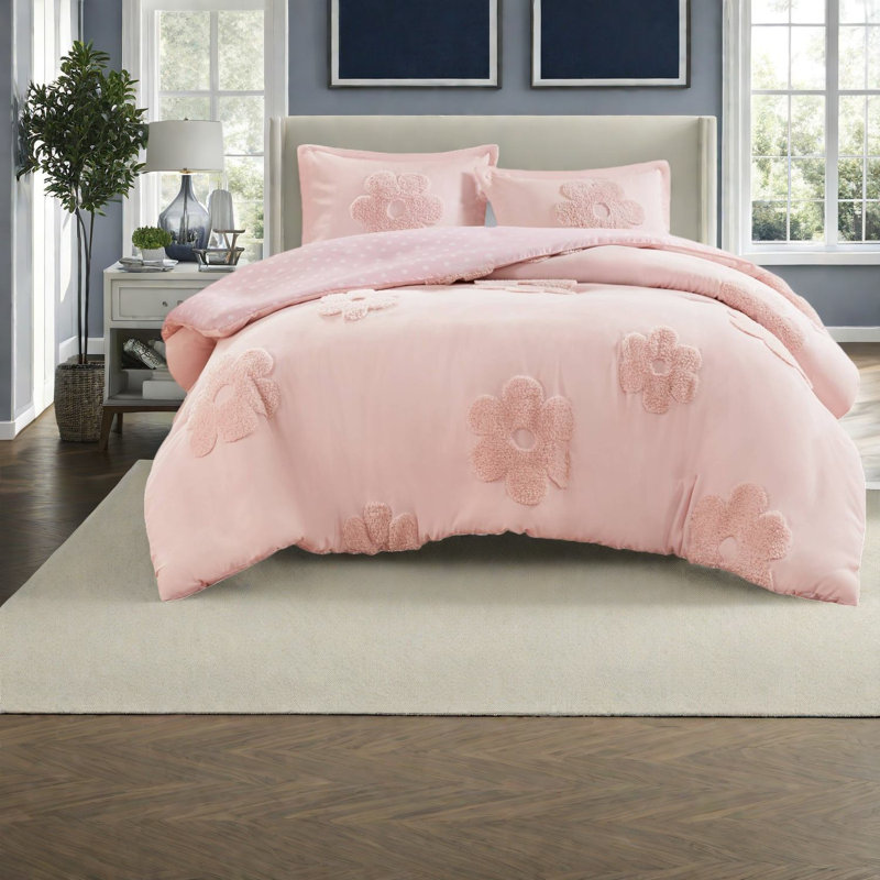 Ensembles de literie grand doux en chenille douce, style floral réversible pour la maison
