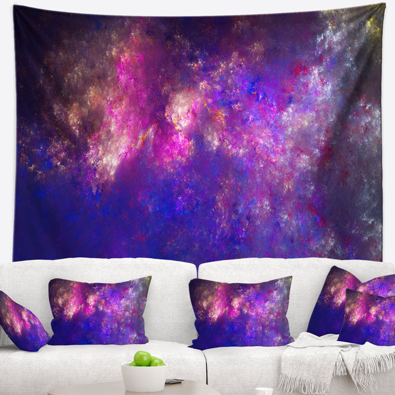 Tapisserie bleu ciel starry abstract clear, H 50 po x l 60 po