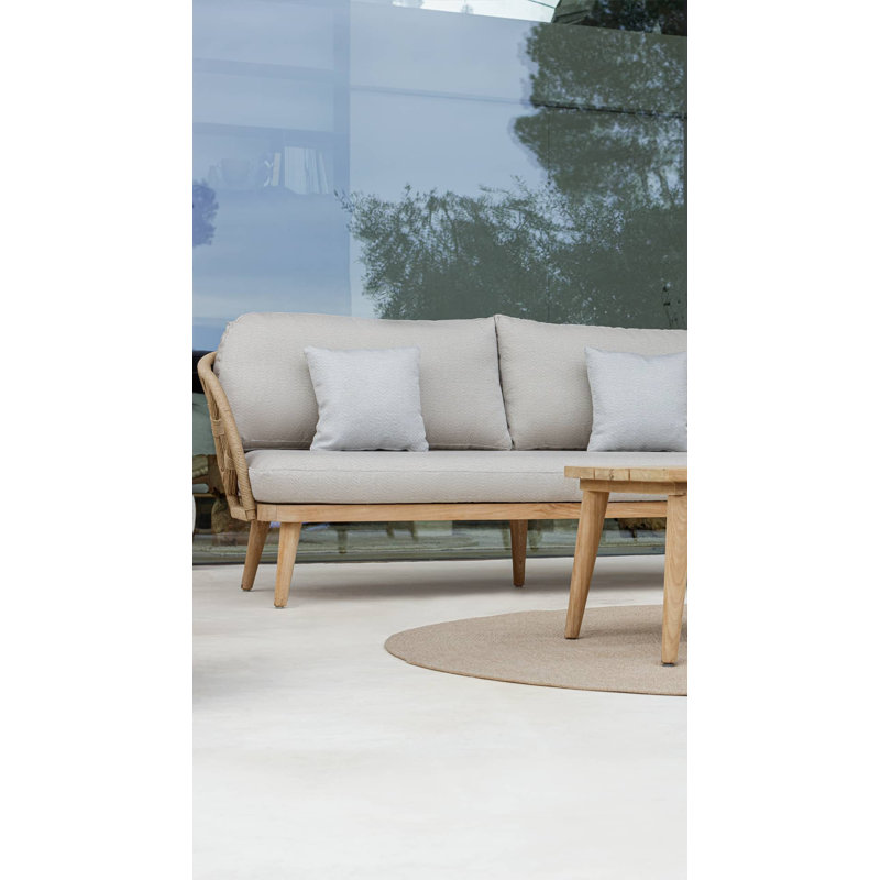 Krabi Outdoor 3 - Seat Patio Sofa, Spectrum Indigo Sunbrella® Plainweave