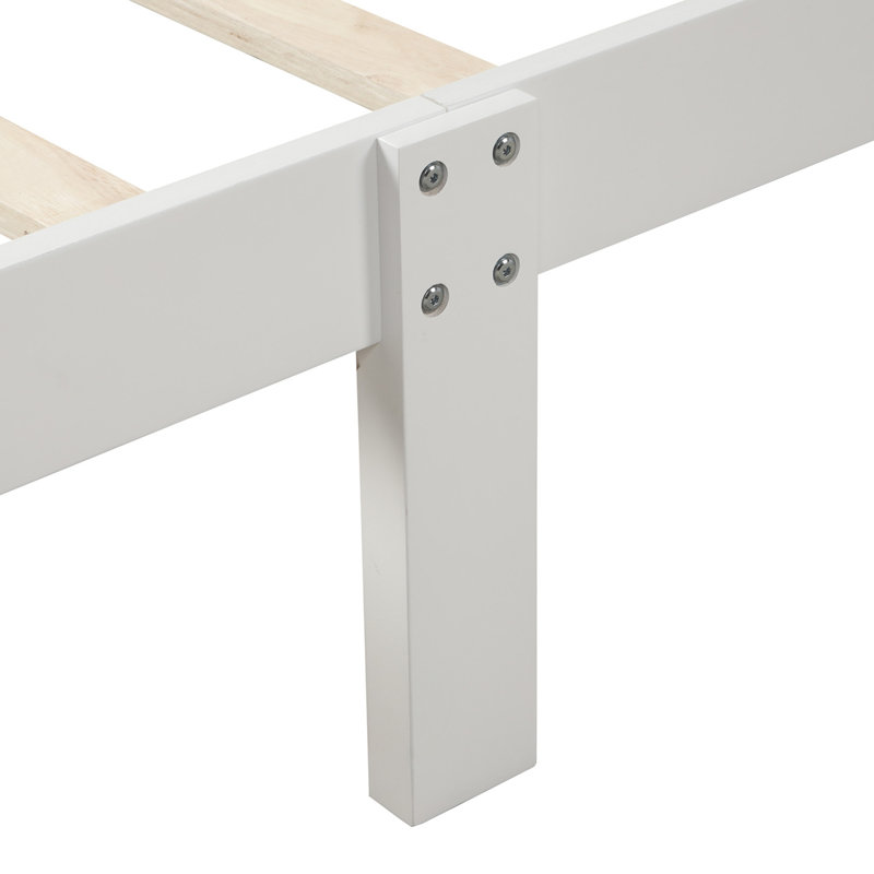 Lit simple en bois durable, conception de traîneau moderne pour la maison