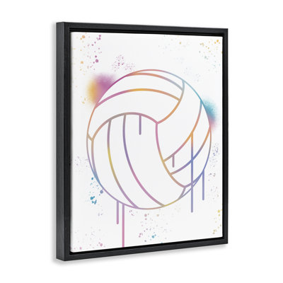 Cadre flottant Graffiti Volleyball, design par Marcus Prime