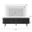 Meuble télé de style Mid-Century, console média en bois minimaliste avec volet roulant-584730141-581230148