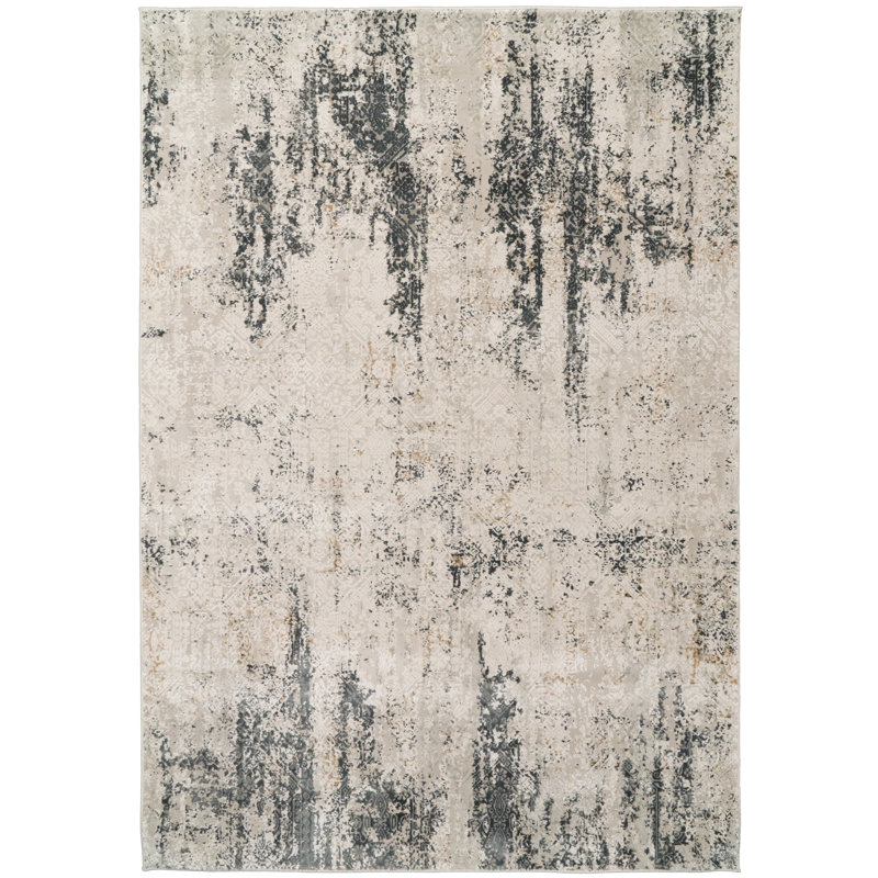 Grisby Abstract Indoor Rug, Rectangle 5'3" x 7'7"
