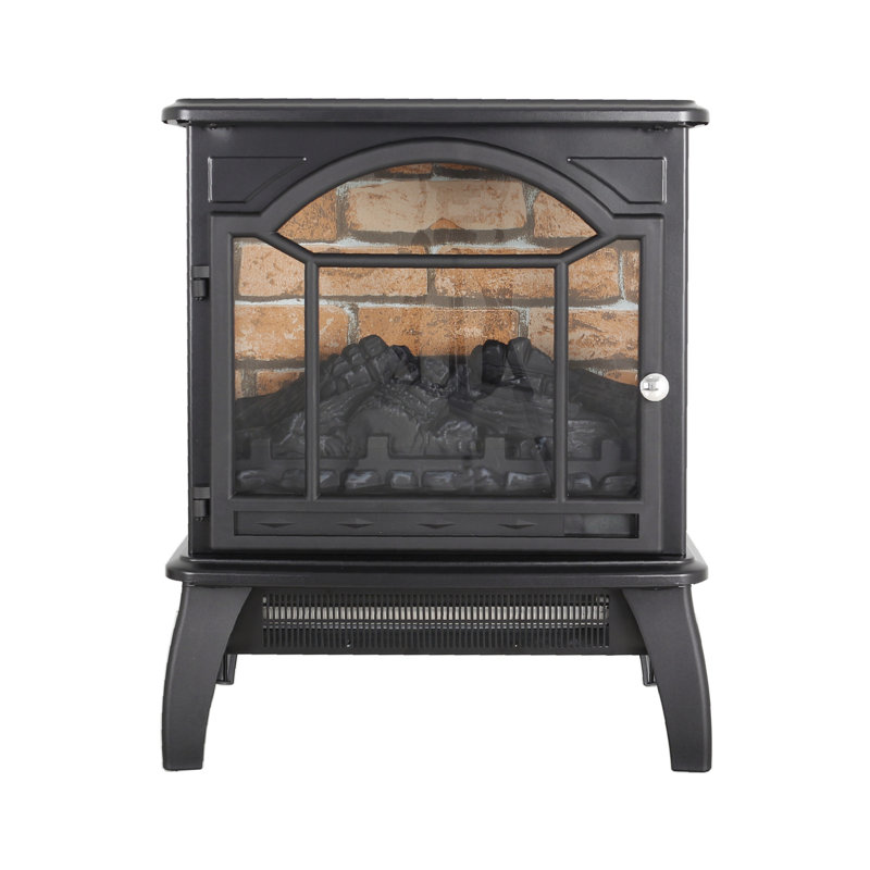 3D Flame Electric Infrared Quartz Fireplace Stove with Remote, Safety, and Realistic Effects
