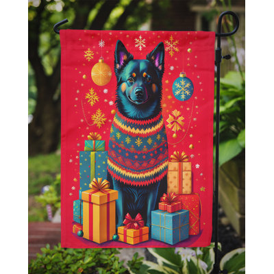 Drapeau de jardin en polyester double face H 15,5 po x l 11,25 po