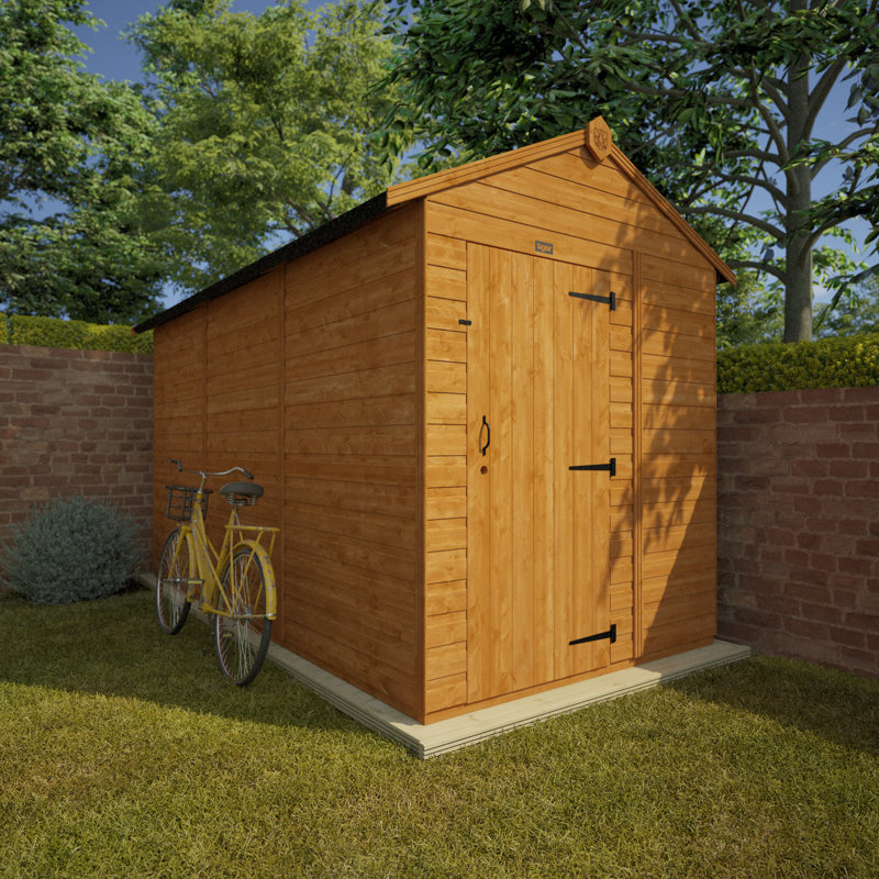 TigerFlex® Modular Buildings 6 ft. W x 12 ft. D Solid Wood Garden Shed