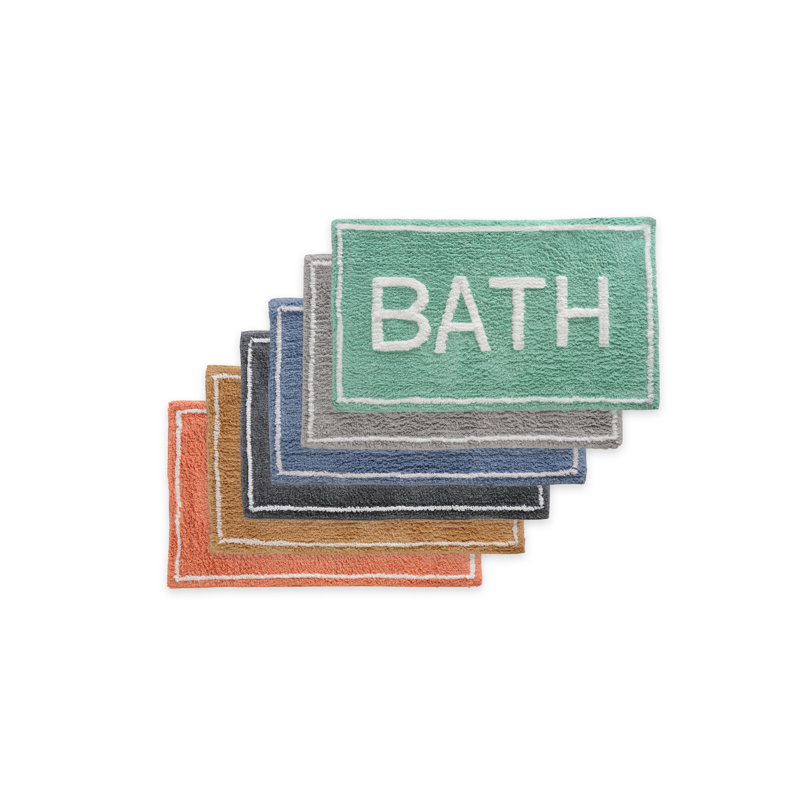 Ensemble de tapis pour salle de bain 2 pièces avec envers en latex St Mary's, Turquoise