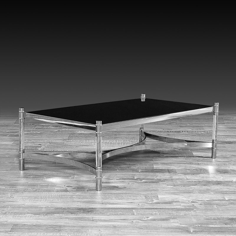 Table basse à 4 pieds, Argent