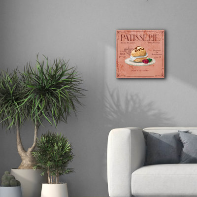 Epic Graffiti 'Patisserie 11'  by Fiona Stokes-Gilbert Canvas Wall Art, 18" x 18"