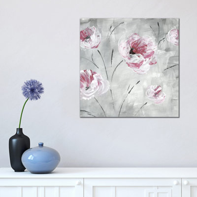Blush Bloom II 1 Piece Wrapped Canvas Wall Art