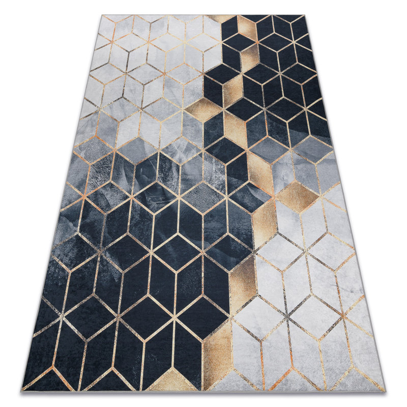 Lecuyer Geometric Area Rug, Runner 80 x 150cm