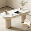 Bureau d'écriture avec tiroirs White Oval Sintered Stone-117090745