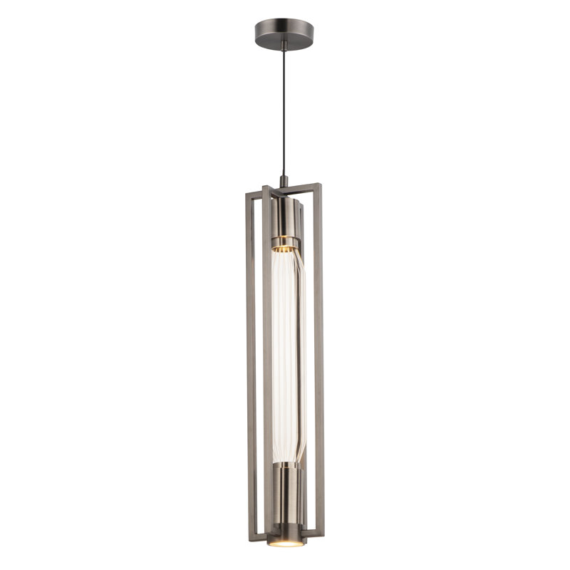 2 - Light LED Pendant, Gunmetal