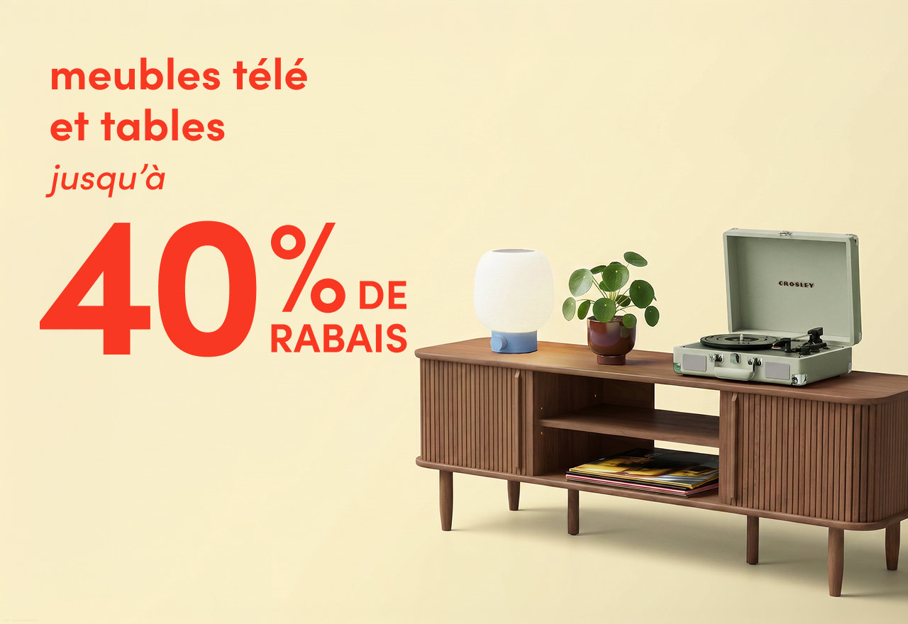 meubles télé et tables en solde