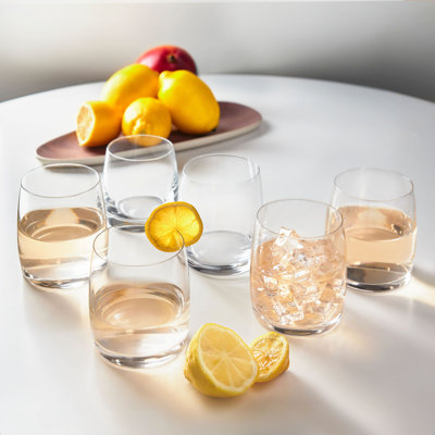 Cherrell Crystal Stemless Wine Glass Set