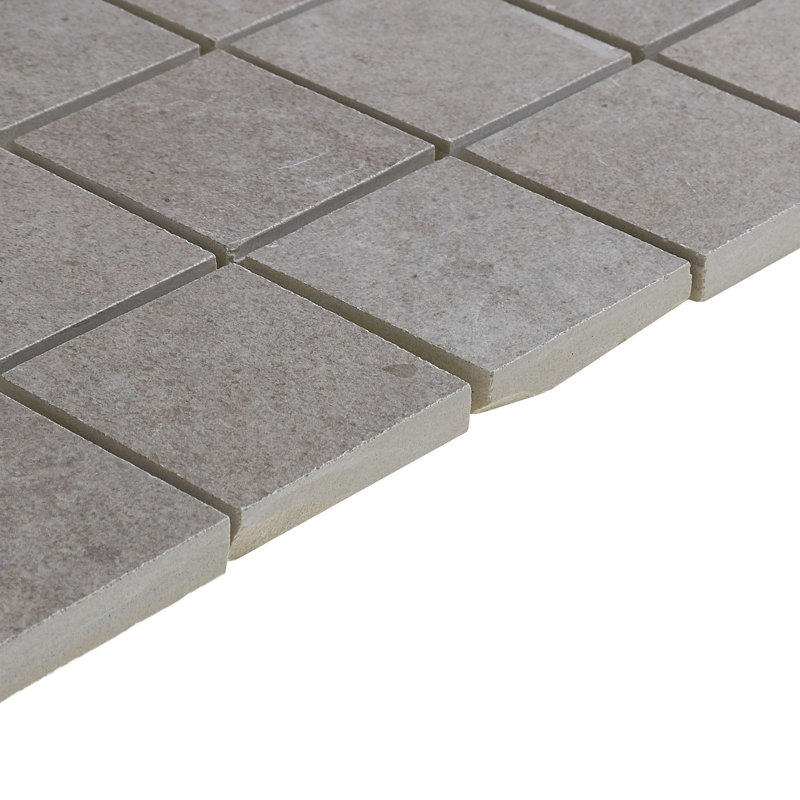 Haut Monde 2" x 2" Ceramic Mosaic Tile, Elite Gray