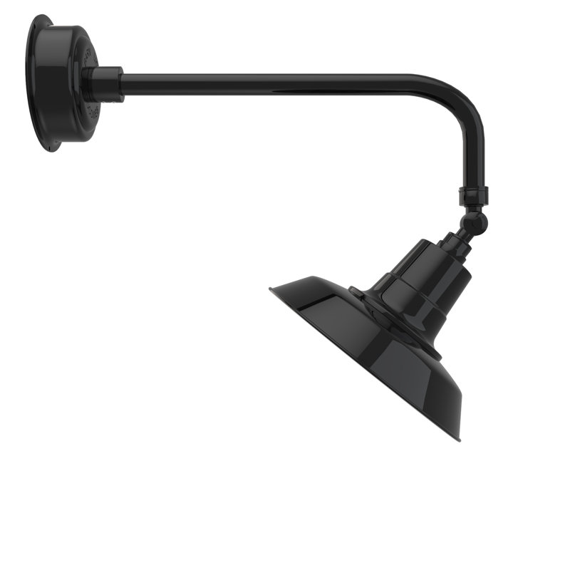 Luminaire de grange d’extérieur à del oldage, Noir