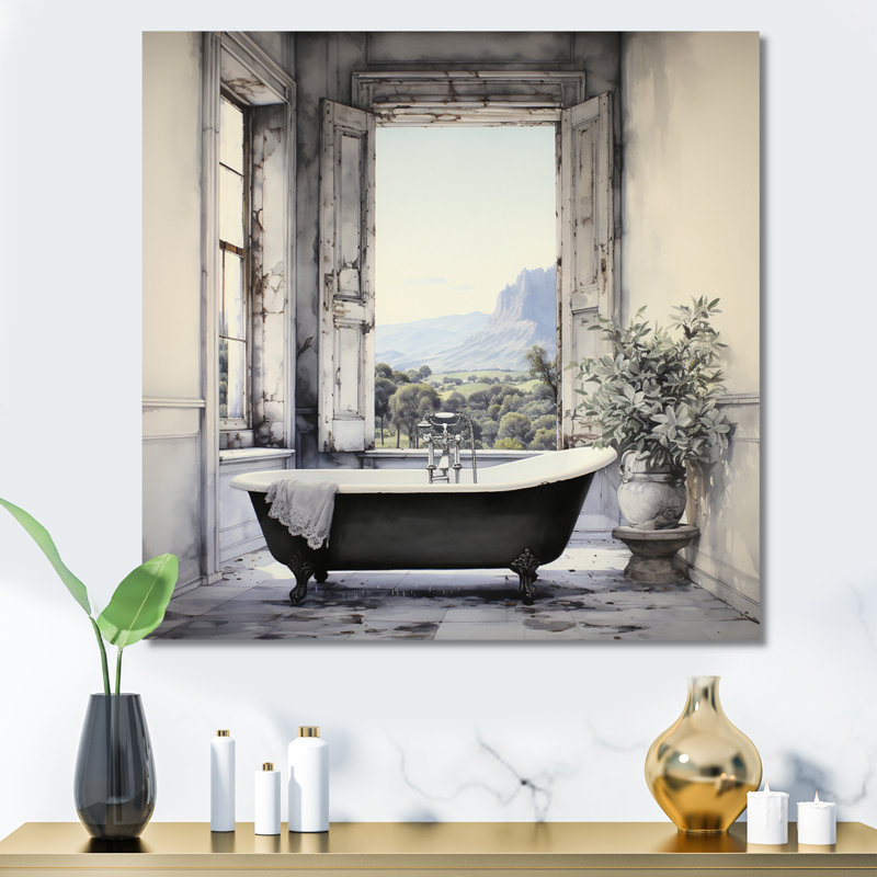 Impression sur toile Bath, H 24 po x l 24 po, Sans cadre, Toile tendue