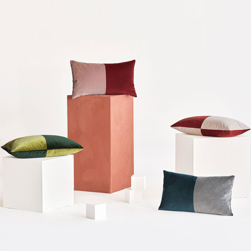 Housse de coussin et insert Studio 773, Écarlate / rose