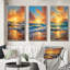 «Beach Photo Sunlit Horizons», 3 pièces-1109424878-1109424868