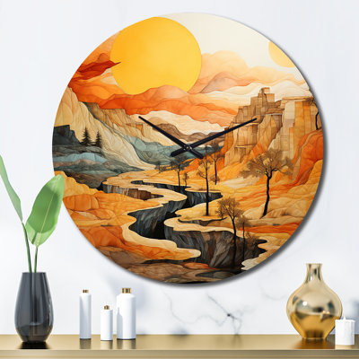 Horloge murale Cyane - Paysages