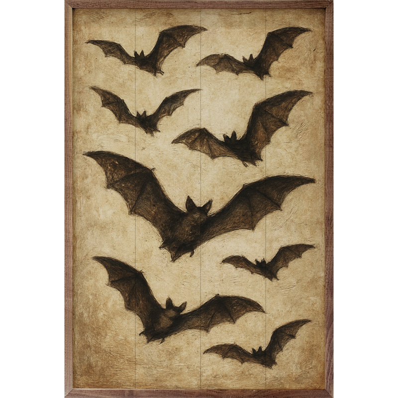 Bats Brown, 24" H x 16" W