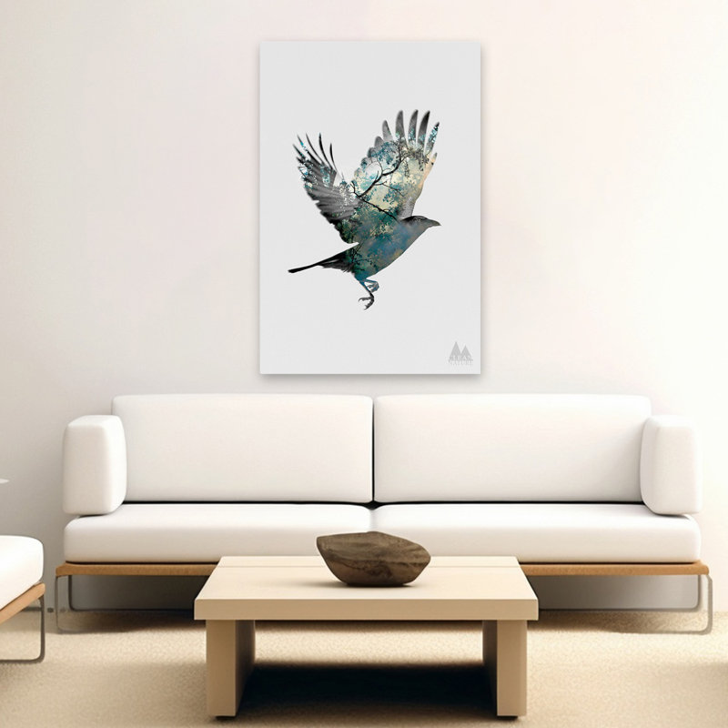 Oiseau - animaux, oiseaux, art, H 60 po x l 40 po