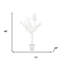 Arbre à fleurs artificiel blanc 48 po en pot Manzanita