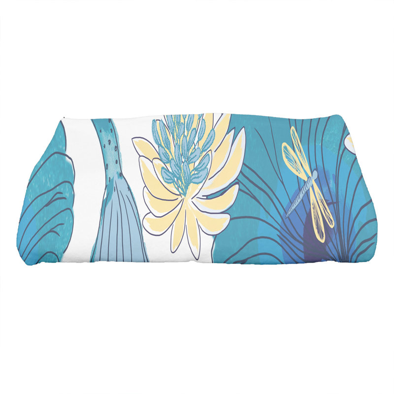 Serviette de bain en microfibre Amergin, Bleu sarcelle