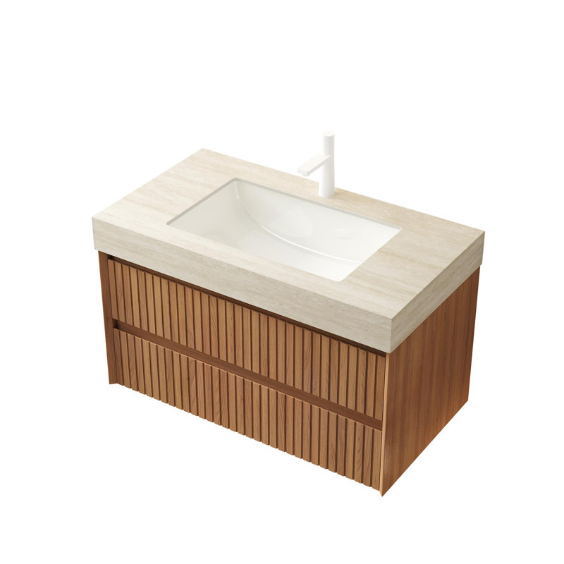 36" bathroom vanity with ceramic sink