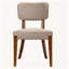 Ensemble de 2 chaises sans accoudoirs modernes et contemporaines avec pieds en bois massif - Chaises d'appoint polyvalentes pour la salle à manger, la cuisine ou le salon