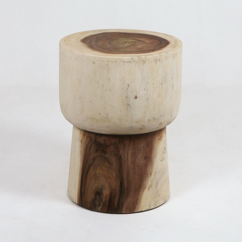 Havaya Natural Solid Wood Side Table