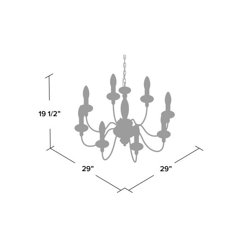 Aalst 8 - Light Dimmable Classic / Traditional Chandelier
