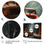  «Red Classic American Car Winter Snow - Car Old American Multipanel Wall Art