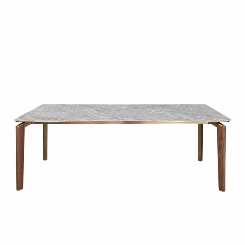 Metal Base Dining Table